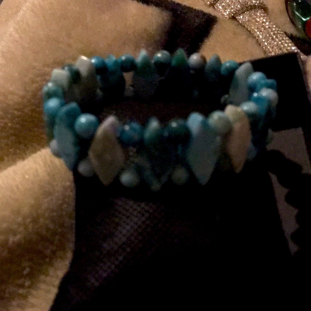 Bohemian stretch bracelet turquoise